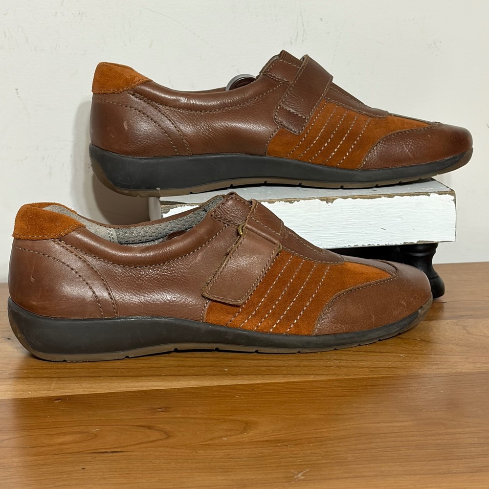 Naturalizer Blair Brown Leather Suede N5 Comfort Loafers Walking Shoes 8.5W